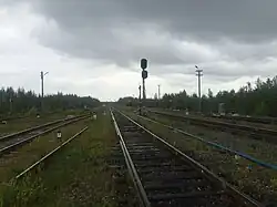 Пути станции. Вид на север.