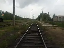 Пассажирские платформы. Вид на юг.