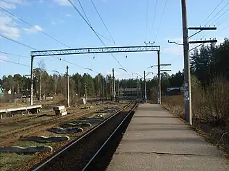 Вид с западной платформы на южную горловину