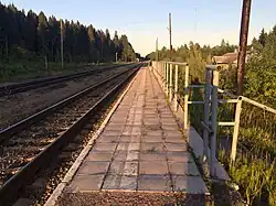 Вид в сторону ст. Видлица.