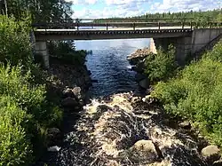 Вид с железнодорожного моста в сторону Суккозера