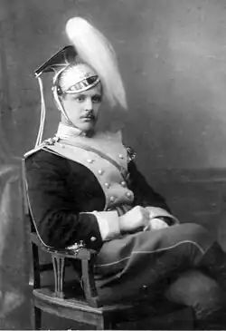 Юнкер Темяшов Пётр в парадном мундире.