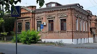 Дом  Паласова со стороны Украинского переулка