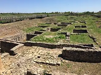 Городская Цитадель. Жилые кварталы средины III в. н. э. Вид с запада