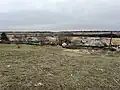 Вид с холма на жилые дома