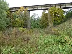 Ташлинский мост, на разобранном участке Туапсинской железной дороги.