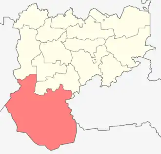 Тенгизский район на карте