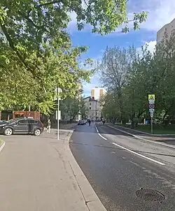 Токмаков переулок. Вид со Старой Басманной.