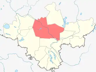 Толмачёвское городское поселение на карте