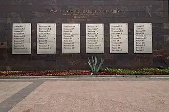 Торжественная стена с именем Героя (Ульяновск).