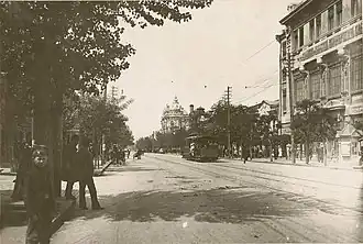 Трамвай на Большой Садовой улице