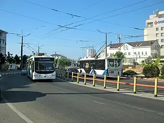 Троллейбусы на проспекте Ленина