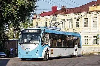 Троллейбус БКМ 420030 «Витовт» на маршруте №7, к/ст "ВГУ"