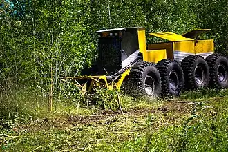 Работа мульчера