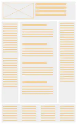 Трёхколоночный типовой веб-макет