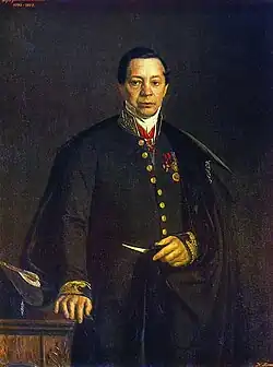 Портрет П. В. Басина. 1853Холст, масло. 130 × 101 смРусский музей, Санкт-Петербург