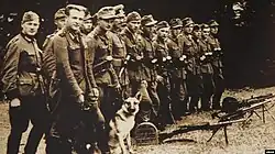 Бойцы сотни УПА «Львы» при охране Сбора УГВР в июле 1944 года в селе Спрыня Львовской области