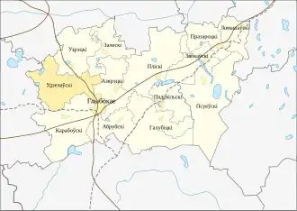 Уделовский сельсовет на карте