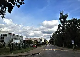 Проезжая часть улицы Годовикова на участке от улицы Олега Кошевого до улицы Трамвайной