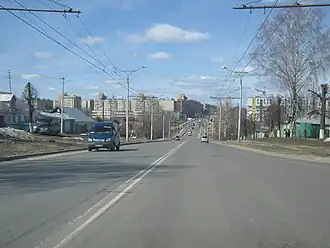 Вид улицы Орлова в сторону Эгерского бульвара