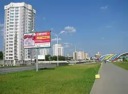 Улица Юлиуса Фучика, вид в сторону конца улицы.