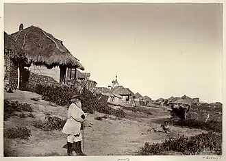 Улица в Кушмацкой, 1875-1876 гг., фотография Ивана Болдырева