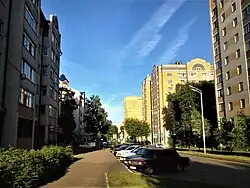 Проезжая часть ул. Симонова на участке между ул. Ленинградской и ул. Челюскина