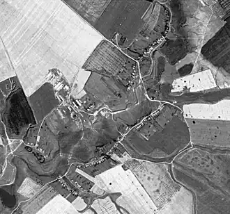 Спутниковая съёмка села Уцково. 1972 год