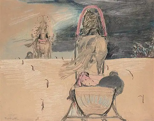 Встреча двух саней