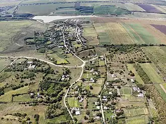 Вид на село с высоты