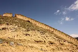 Фрагмент крепостной стены в Гунибе