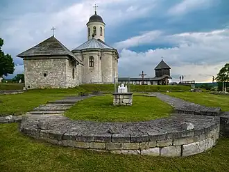 Фундамент Успенского собора на территории Галичского детинца