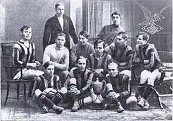 Футбольная команда Русского Гимнастического Общества (РГО «Сокол») Осень 1919 года.