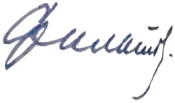 Изображение автографа