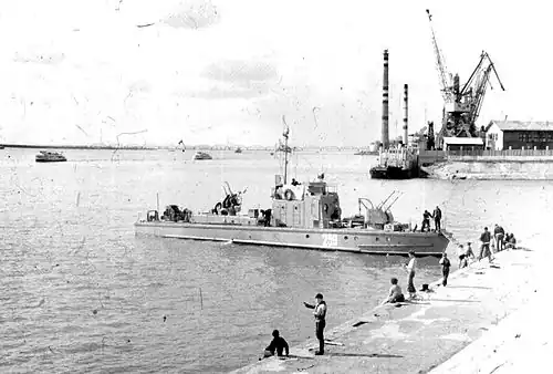 Катер флотилии 9 мая 1982 Хабаровск.