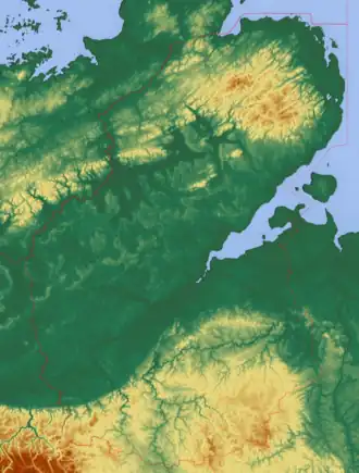 Хатангский район на карте