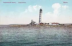 Маяк на дореволюционной открытке.