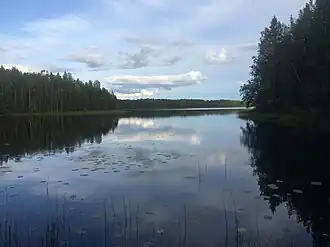 Вид с северо-западного берега