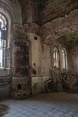 Печь внутри церкви