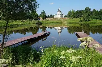 Церковь Воскресения Словущегов Воскресенскому Воскресенского пруда реки Пальна.Фото: Александр Артёменков