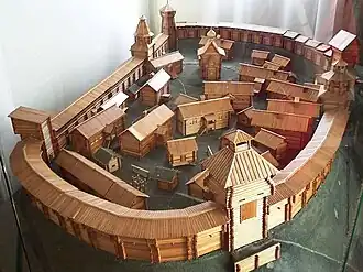 Макет Чердынского кремля в Чердынском краеведческом музее