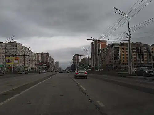 Проезжая часть улицы Чистопольская