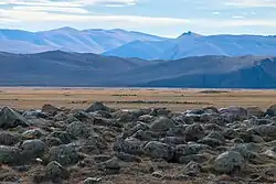 Курганы в долине реки Юстыт