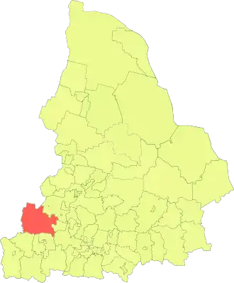 Шалинский городской округ на карте