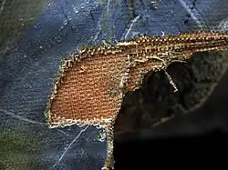 Крупный план материала, из которого сделан шар