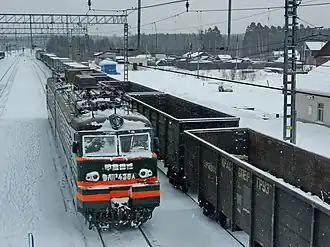 Станция зимой