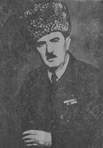 Фотография Шукри Дахкильгова из книги «Происхождение ингушских фамилий» (1991)