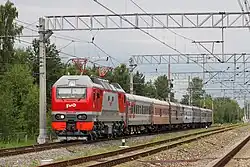 ЭП2К-191 с пассажирским поездом на ст. Березайка. 2017 год.Станция Березайка 1860-е годы.