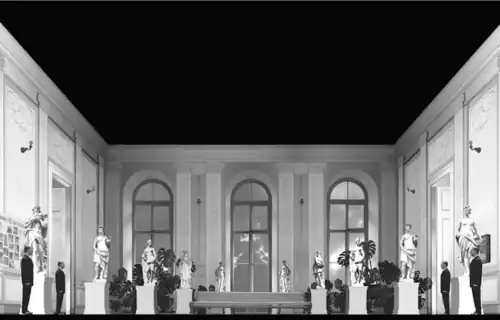 А. Орлов. Эскиз сценографии. «Пиковая дама» П.И. Чайковского. Латвийская национальная опера. Рига. 2005