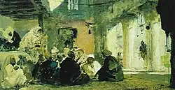 Эскиз к картине «Среди учителей»